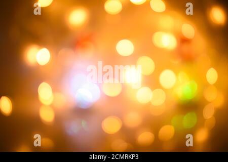 Blurred abstract background lights, beautiful Christmas. Stock Photo