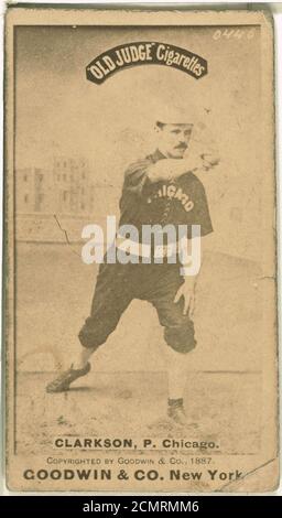 John Clarkson, Chicago White Stockings, baseball card portrait Stock Photo