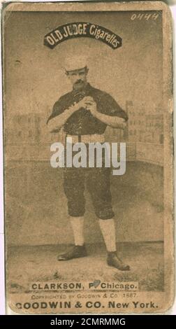 John Clarkson, Chicago White Stockings, baseball card portrait Stock Photo