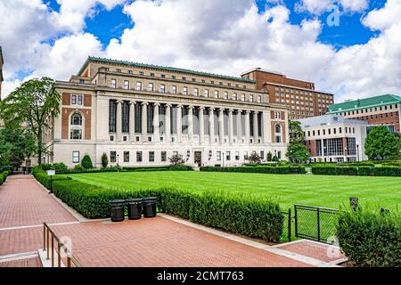 Butler Library,  Columbia University, New York City, New York, USA Stock Photo