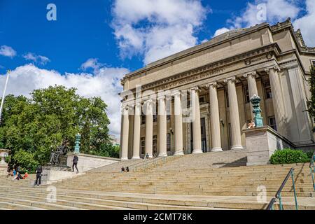 Low Memorial Library and Quad, Columbia University, New York City, New York, USA Stock Photo