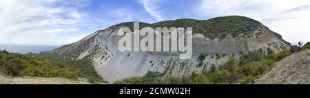 panorama of mountains in the Caucasus mountains Stock Photo