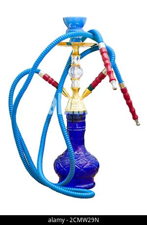 Eastern smoking hookah isolated on white background Stock Photo