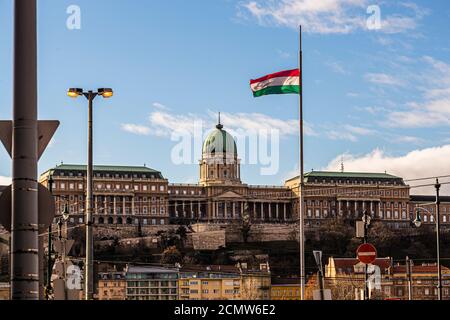Buda Castle, the royal palace in Budapest, Hungary Stock Photo