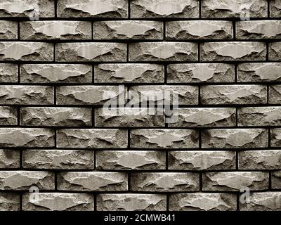 wall of rough stones in the backgroun Stock Photo