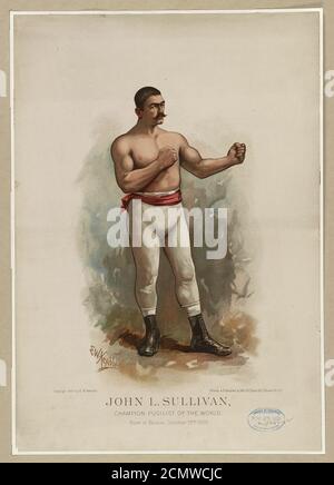 John L. Sullivan, champion pugilist of the world Stock Photo