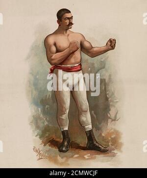 John L. Sullivan, champion pugilist of the world. Stock Photo