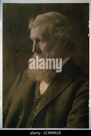 John Muir, half-length portrait, facing left Stock Photo