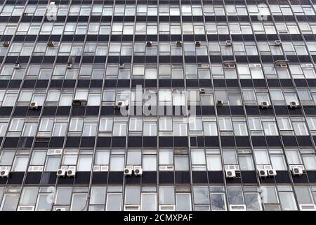 Facade of the old office building in the background Stock Photo
