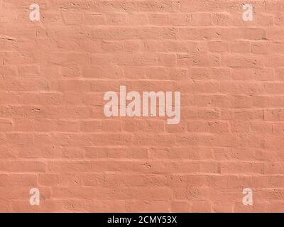 old pink brick wall as background Stock Photo