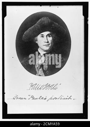 JONES, JOHN PAUL. PEALE'S PORTRAIT Stock Photo