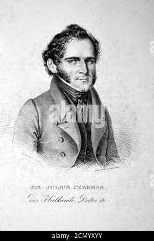 Josef Julius Czermak Litho. Stock Photo