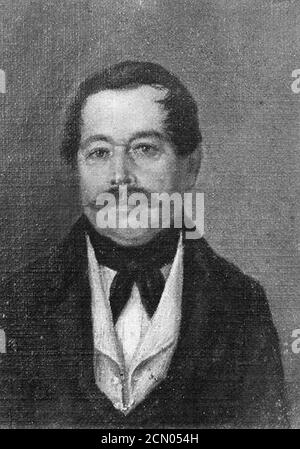 Josef Papacek 1821-1882 - Podobizna pana. Stock Photo