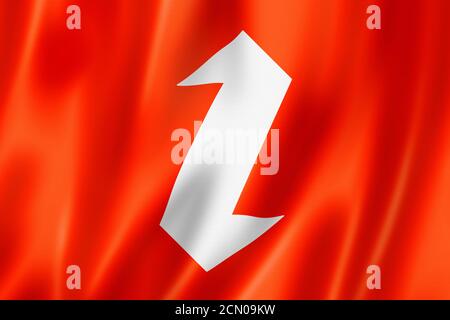 Zaza ethnic flag, Iran and Turkey Stock Photo
