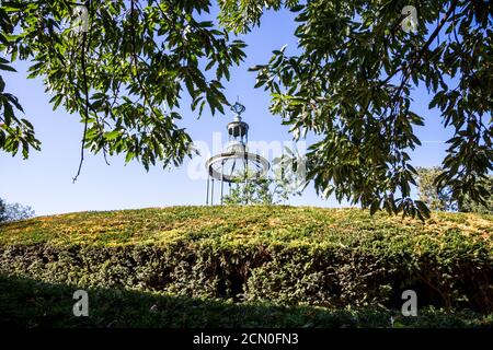 Gazebo in Jardin Des Plantes botanical garden, Paris, France Stock Photo