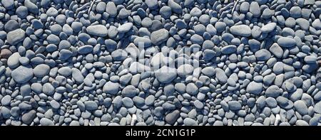 pebbles background. Banner texture Stock Photo