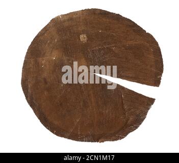 tree trunk cut isolated on a white background Stock Photo