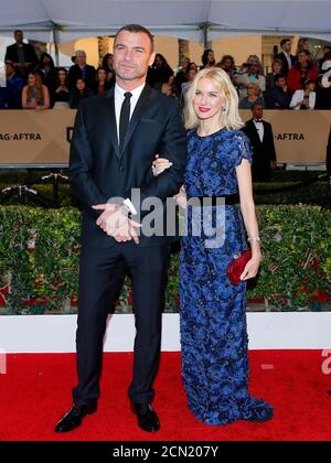 Actor LIEV SCHREIBER and actress NAOMI WATTS attend the New York