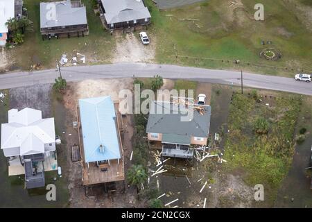 Mobile, United States. 17th Sep, 2020. Customs and Border Protection Air and Marine agents survey damage caused by Hurricane Sally near Mobile, Alabama, on September 16, 2020. Hurricane Sally battered the region and is the fourth hurricane to make landfall in the US this year. Photo by Jerry Glaser/U.S. Customs and Border Protection/UPI Credit: UPI/Alamy Live News Stock Photo