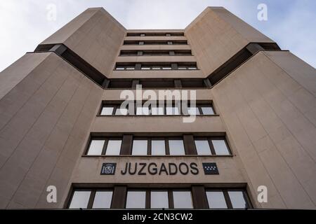 An exterior view of the Spanish Civil Court building in Madrid, Spain, January 20, 2020. Picture taken January 20, 2020.   To match Special Report SANTANDER-ORCEL/BREAKUP    REUTERS/Juan Medina