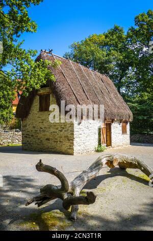 Traditional cottage in Stockholm, Sweden Stock Photo