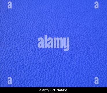 texture of dark blue cow leather, full frame, material for sewing bags, shoes Stock Photo