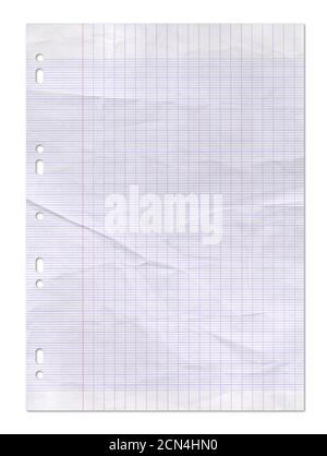 Old worn lined paper texture background Stock Photo