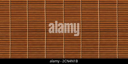 Asian bamboo mat texture banner Stock Photo