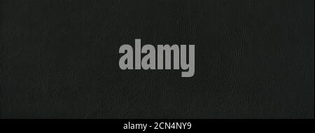 Black leather texture banner Stock Photo