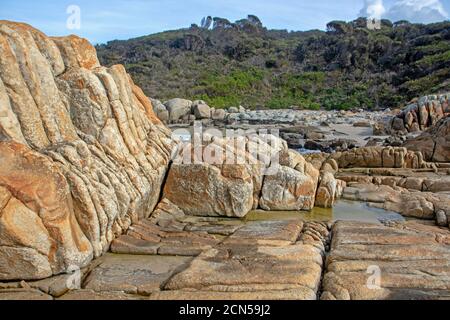 Beerbarrel Beach, St Helens Point Conservation Area Stock Photo