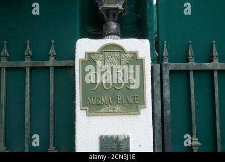 West Hollywood, California, USA 17th September 2020 A general view of atmosphere of singer Dolly Parton's former home at 9035 Norma Place in West Hollywood, California, USA. Photo by Barry King/Alamy Stock Photo Stock Photo