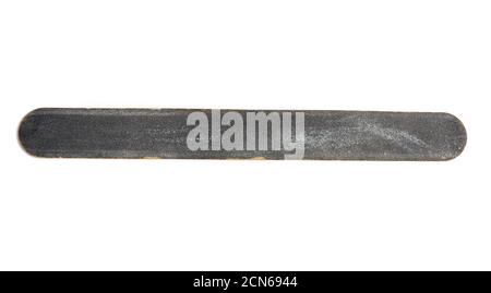 used black nail file isolated on white background Stock Photo