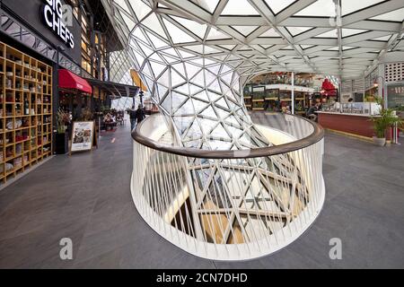 Galerie My Zeil, shopping center, architect Massimiliano Fuksas, Frankfurt, Germany, Europe Stock Photo