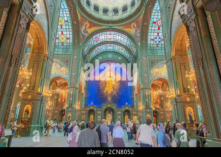 Main Temple of the Armed Forces of the Russian Federation. Kubinka, Russia Stock Photo