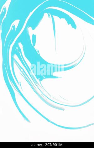 Abstract white and blue texture backdrop. art creative hand painted pattern Stock Photo