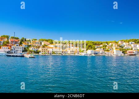 Town of Mali Losinj on the island of Losinj, Adriatic coast in Croatia Stock Photo