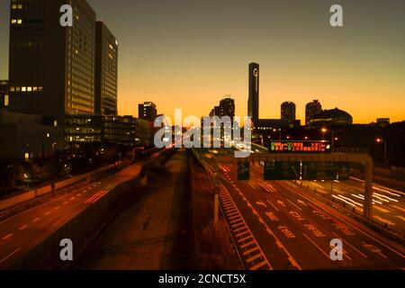 Tokyo Odaiba, Tokyo Metropolitan Expressway Wangan Stock Photo