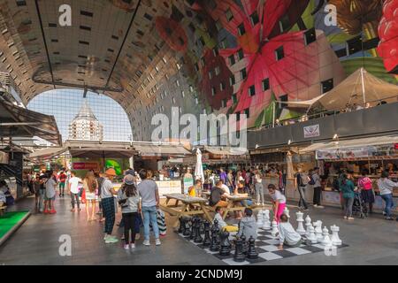 Markthal, New Market Hall, Rotterdam, South Holland, Netherlands, Europe Stock Photo