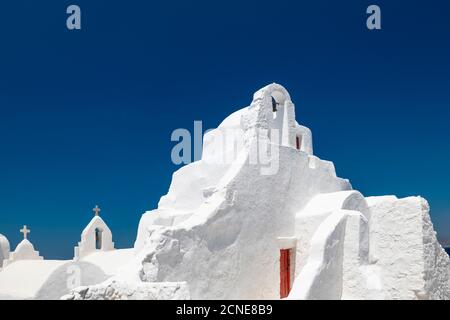 Panagia Paraportian chapel, Mykonos Town, Mykonos, Cyclades Islands, Greek Islands, Greece, Europe Stock Photo