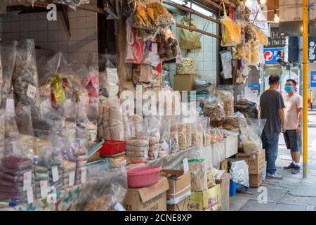 Dried seafood shops, Sai Ying Pun, Hong Kong Island, Hong Kong, China, Asia Stock Photo