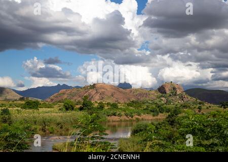 Landscape shot of the island of Madagascar Stock Photo