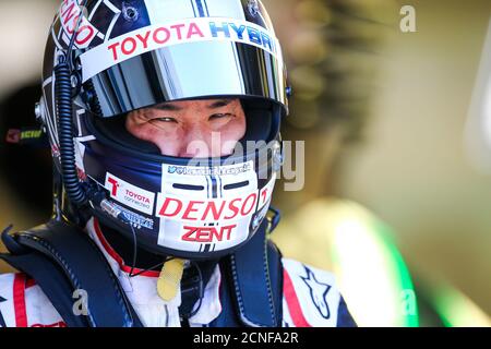 Le Mans, France. 18th Sep 2020. Kobayashi Kamui (jpn), Toyota Gazoo Racing, Toyota TS050 Hybrid, portrait during the free practice sessions of the 2020 24 Hours of Le Mans, 7th round of the 2019-20 FIA World Endurance Championship on the Circuit des 24 Heures du Mans, from September 16 to 20, 2020 in Le Mans, France - Photo Francois Flamand / DPPI Credit: LM/DPPI/Francois Flamand/Alamy Live News Stock Photo