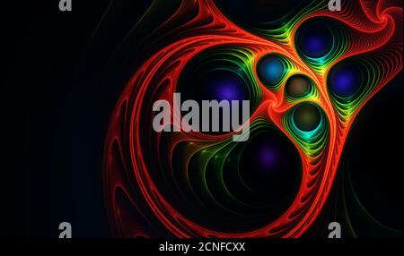 Abstract fractal background Stock Photo