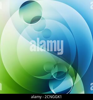 natural yin yang symbol Stock Photo