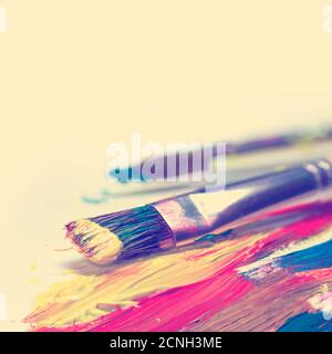 Brush strokes Stock Photo