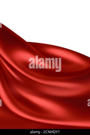 red silk background Stock Photo
