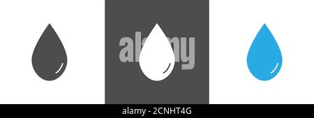 Water drop vector icons Stock Vector