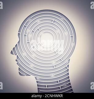 the maze of the mind Stock Photo