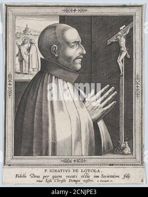 St. Ignatius of Loyola, from the series Male Founders of Religious Orders, before 1610. Stock Photo