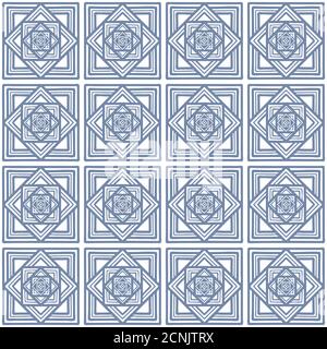 Tiles seamless pattern. Abstract background. Vector illustration Stock Vector